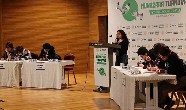 Yeşilay'ın lise münazaralarında 'Akdeniz Bölge Finali' tamamlandı