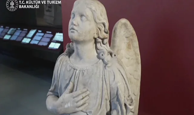 22 yıl sonra gelen iade... "Melek Heykeli" yerine döndü