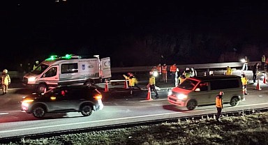 Anadolu Otoyolu'nda Feci Kaza