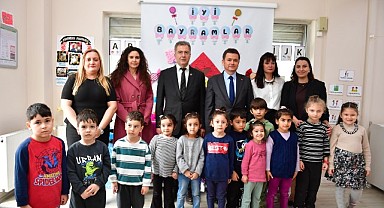 Başkan Aydın, Minik Kalpler Kreş ve Gündüz Bakım Evi’ni Ziyaret Etti