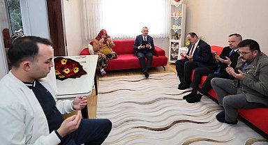 Başkan Büyükakın'dan şehit ailesine bayram ziyareti