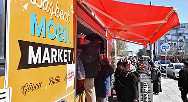 Başkentliler mobil marketlerde yerli etle buluşuyor