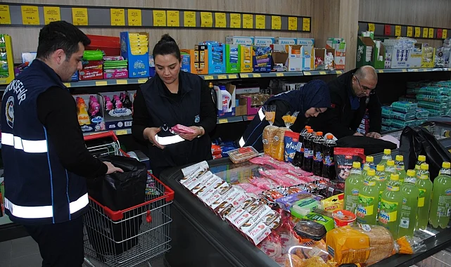Bayram öncesi zabıtadan marketlere şok baskın