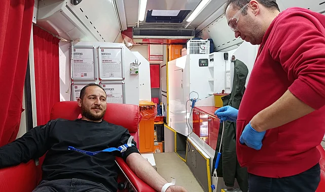 Bilecik Pazaryeri'nde kan bağışına yoğun ilgi