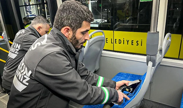 Bursa Büyükşehir'den toplu taşıma araçlarına bayram temizliği