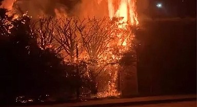 Bursa’da Parkta Yangın Paniği