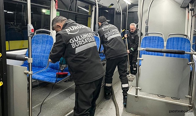 Bursa’da Toplu Taşıma Araçlarında Bayrama Özel Temizlik