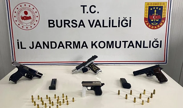 Bursa İnegöl'de ruhsatsız silah operasyonu
