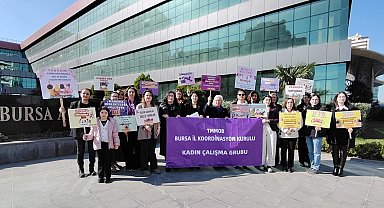 Bursa'da BAOB Özgürlük Meydanı'nda 8 Mart