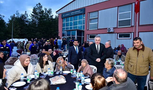 Bursa'da iftar bereketi Harmancık'ta yaşandı