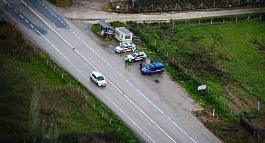 Bursa'da Jandarma havadan ve karadan denetimleri artırdı