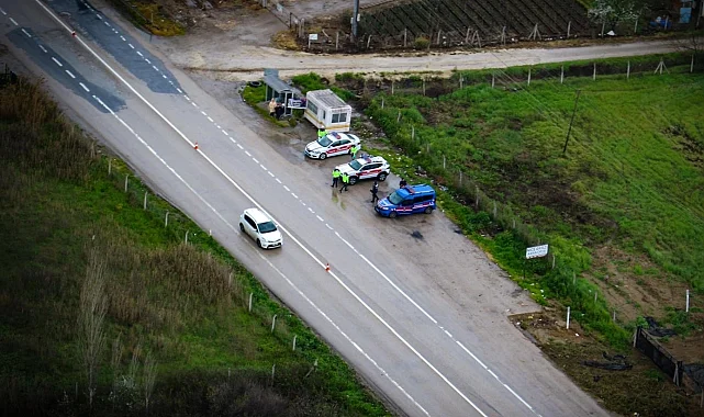 Bursa'da Jandarma havadan ve karadan denetimleri artırdı