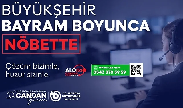 Büyükşehir bayram boyunca görev başında
