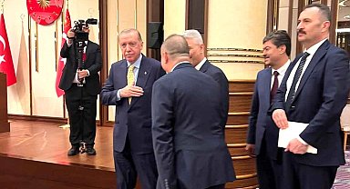 Cumhurbaşkanı Erdoğan, Uluslararası Esnaf Birliği Temsilcilerini kabul etti