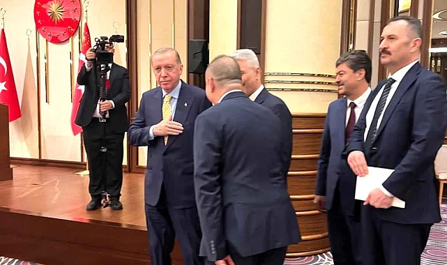 Cumhurbaşkanı Erdoğan, Uluslararası Esnaf Birliği Temsilcilerini kabul etti