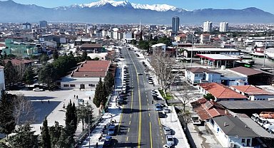 Denizli'de Çal Caddesi yenilendi, ulaşıma açıldı