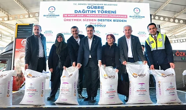 Denizli'de üreticiye 2 milyon kiloluk gübre desteği