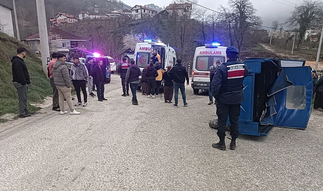 Düzce Yığılca'da patpat kazası: 2 yaralı