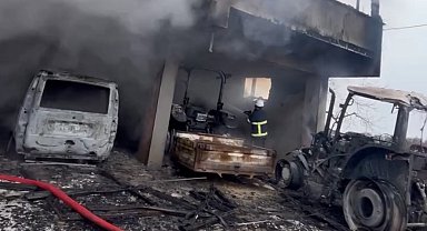 Düzce'de garaj yangınında 6 araç kullanılamaz hale geldi