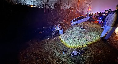 Düzce'de iki otomobil çarpıştı: 6 yaralı