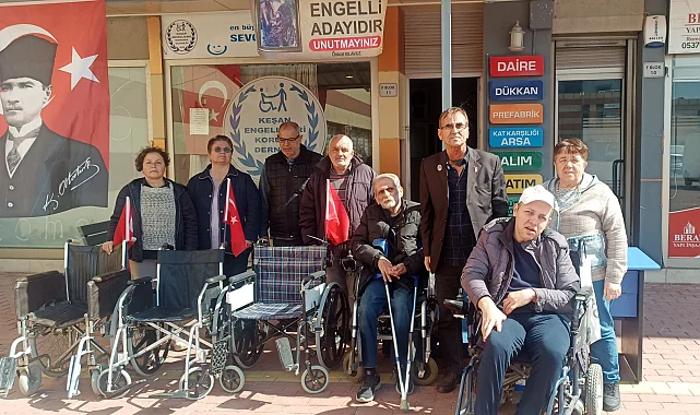 Edirne Keşan'da bayram öncesi engellileri sevindirdi