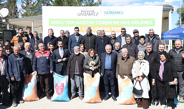Gaziantep'te üreticiye rekor yem desteği
