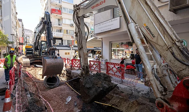 İzmir Alsancak'ta yağmur suları artık doğrudan denize ulaşacak