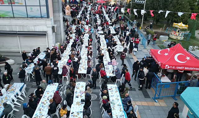 İzmit'te binlerce kişilik iftar