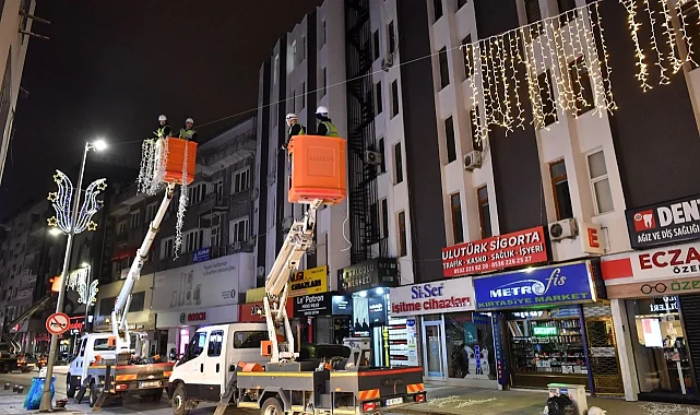 Kayseri sokaklarına LED'li düzenleme