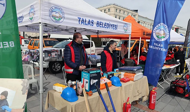 Kayseri Talas'ta depreme karşı farkındalık zamanı