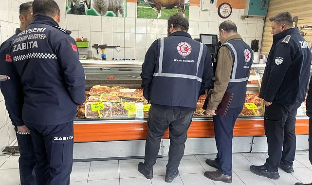 Kayseri zabıtasından kasaplara yakın takip