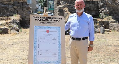 Kayseri'nin ilk medresesinde restorasyon zamanı