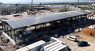 Kocaeli itfaiye depo binasında çalışmalar yüzde 80'e ulaştı