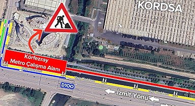 Kocaeli'de ulaşımda geçici ara çalışması