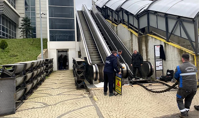 Kocaeli'de yürüyen merdivenlere kapsamlı bakım