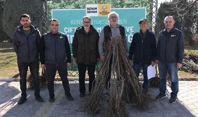 Konya Büyükşehir'den çiftçilere 23 bin 530 fidan desteği