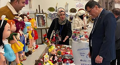 Kütahya'da yöresel stantlara Başkan Kahveci'den ziyaret