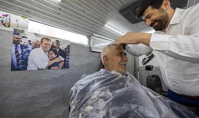 Mersin'de bayram öncesi mobil kuaför hizmeti