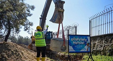 Mersin'de MESKİ atık su altyapısı çalışmalarını sürdürüyor