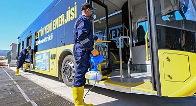 Mersin'de toplu taşımada hijyen ve güvenlik seferberliği