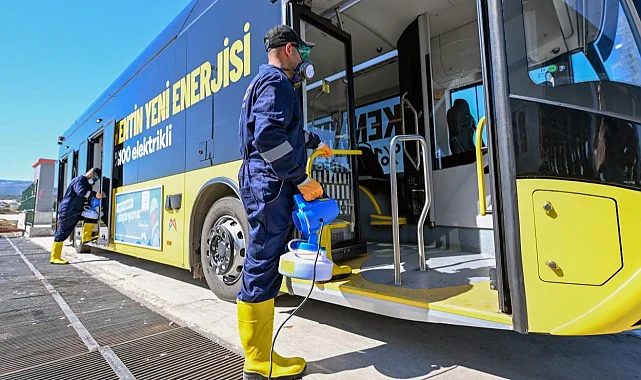 Mersin'de toplu taşımada hijyen ve güvenlik seferberliği