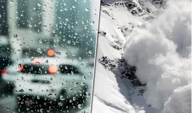 Meteoroloji'den yağış ve çığ uyarısı