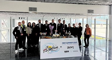 Milas-Bodrum Havalimanı sezonun ilk dış hat uçuşunu karşıladı