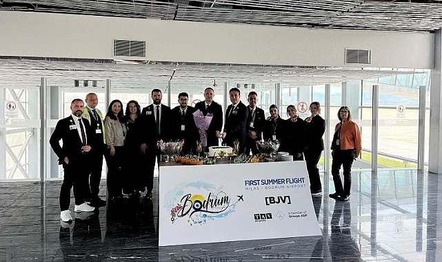 Milas-Bodrum Havalimanı sezonun ilk dış hat uçuşunu karşıladı