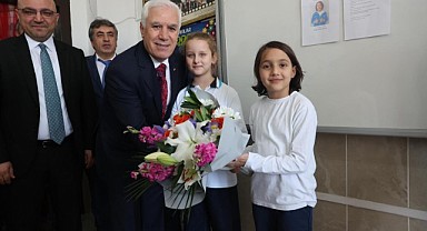 Minik Öğrencinin Sözünü Başkan Bozbey Tuttu