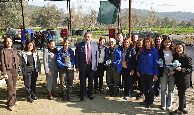Muğla Milas'ta Başkan Fevzi Topuz'dan 8 Mart ziyareti