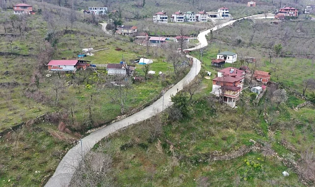 Ordu Fatsa'da beton yol konforu Bucaklı'ya ulaştı