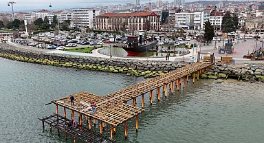 Ordu'da Ayışığı İskelesi yeniden hayat buluyor