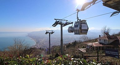 Ordu'da teleferik hattı bakımdan geçti