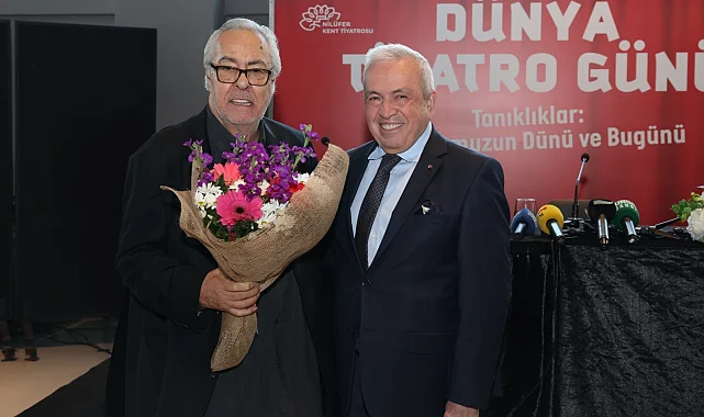 Rutkay Aziz Dünya Tiyatro Günü'nde Nilüferlilerle buluştu